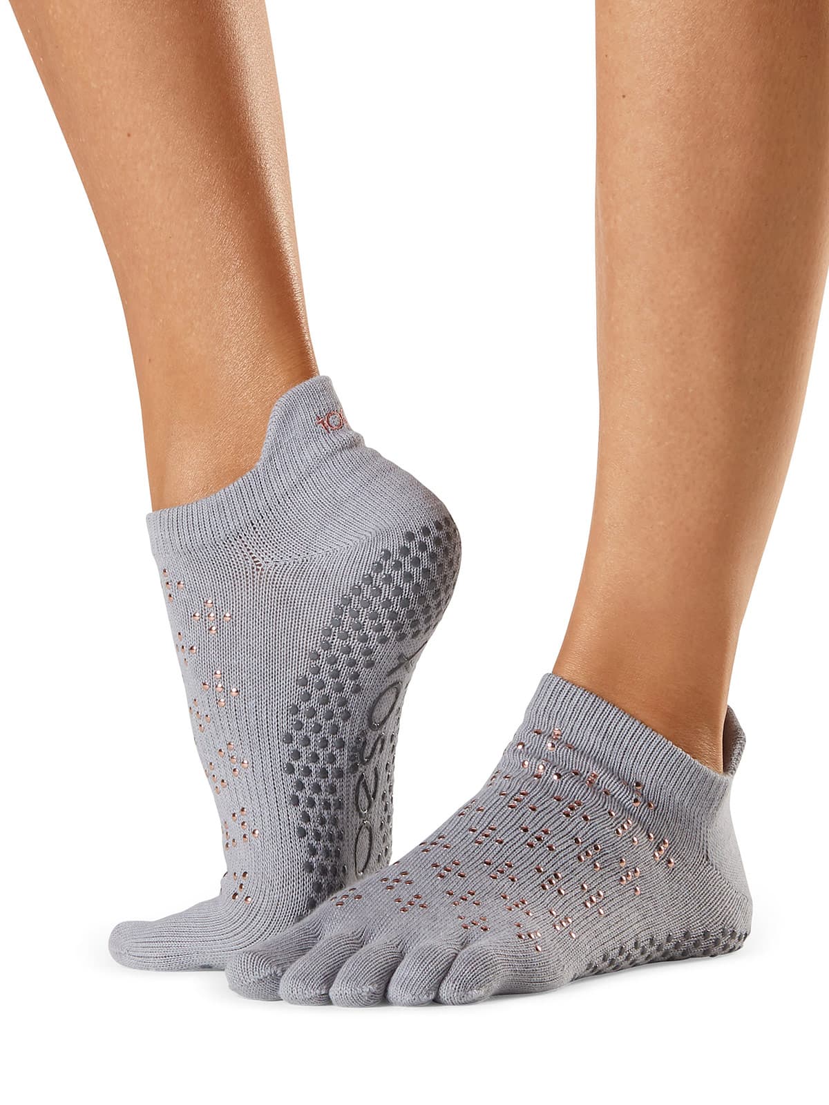 TOESOX Full Toe Low Rise Grip Socks Flurries Çorap