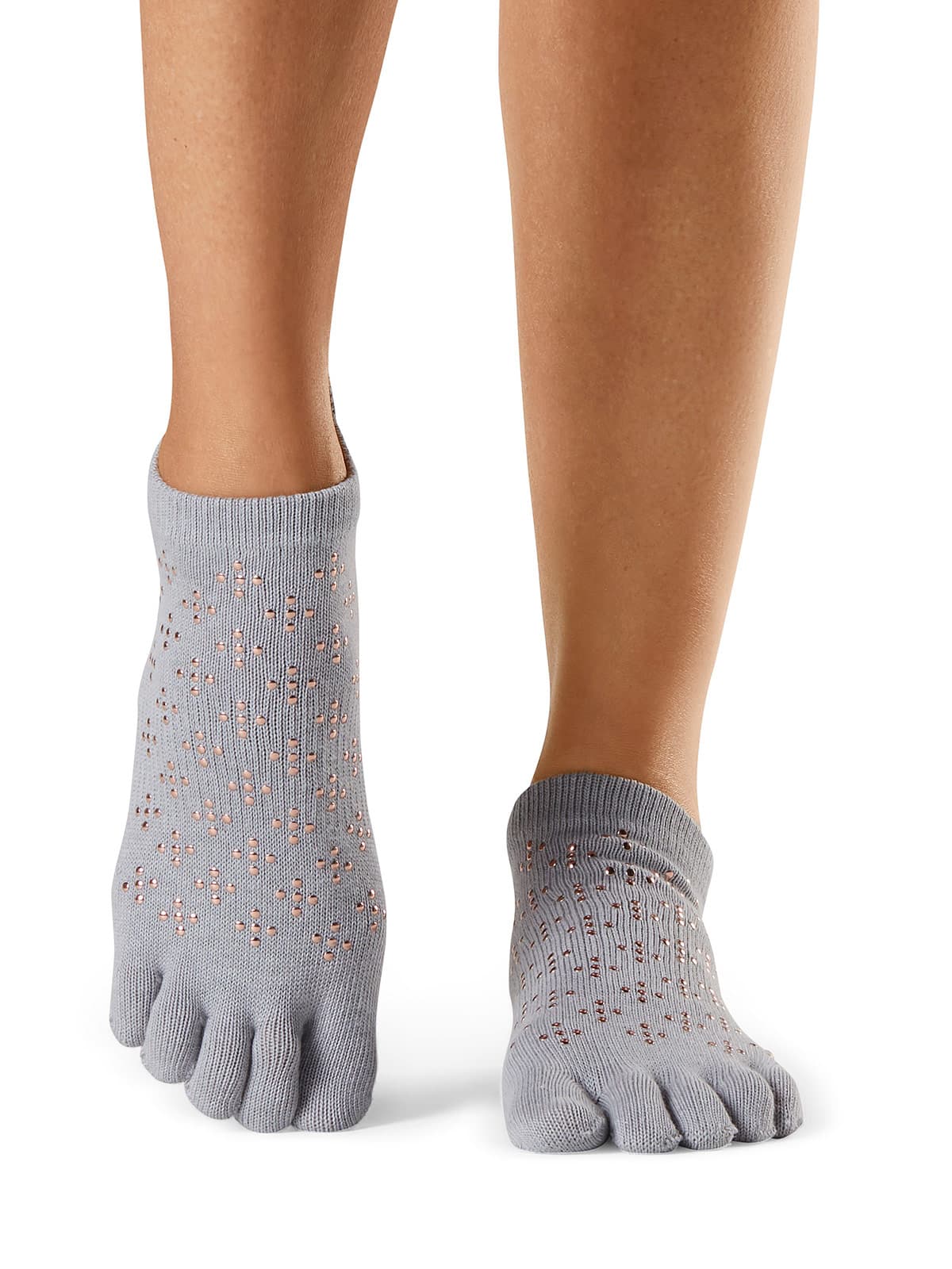 TOESOX Full Toe Low Rise Grip Socks Flurries Çorap