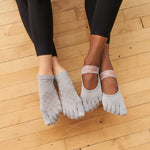 TOESOX Full Toe Low Rise Grip Socks Flurries Çorap