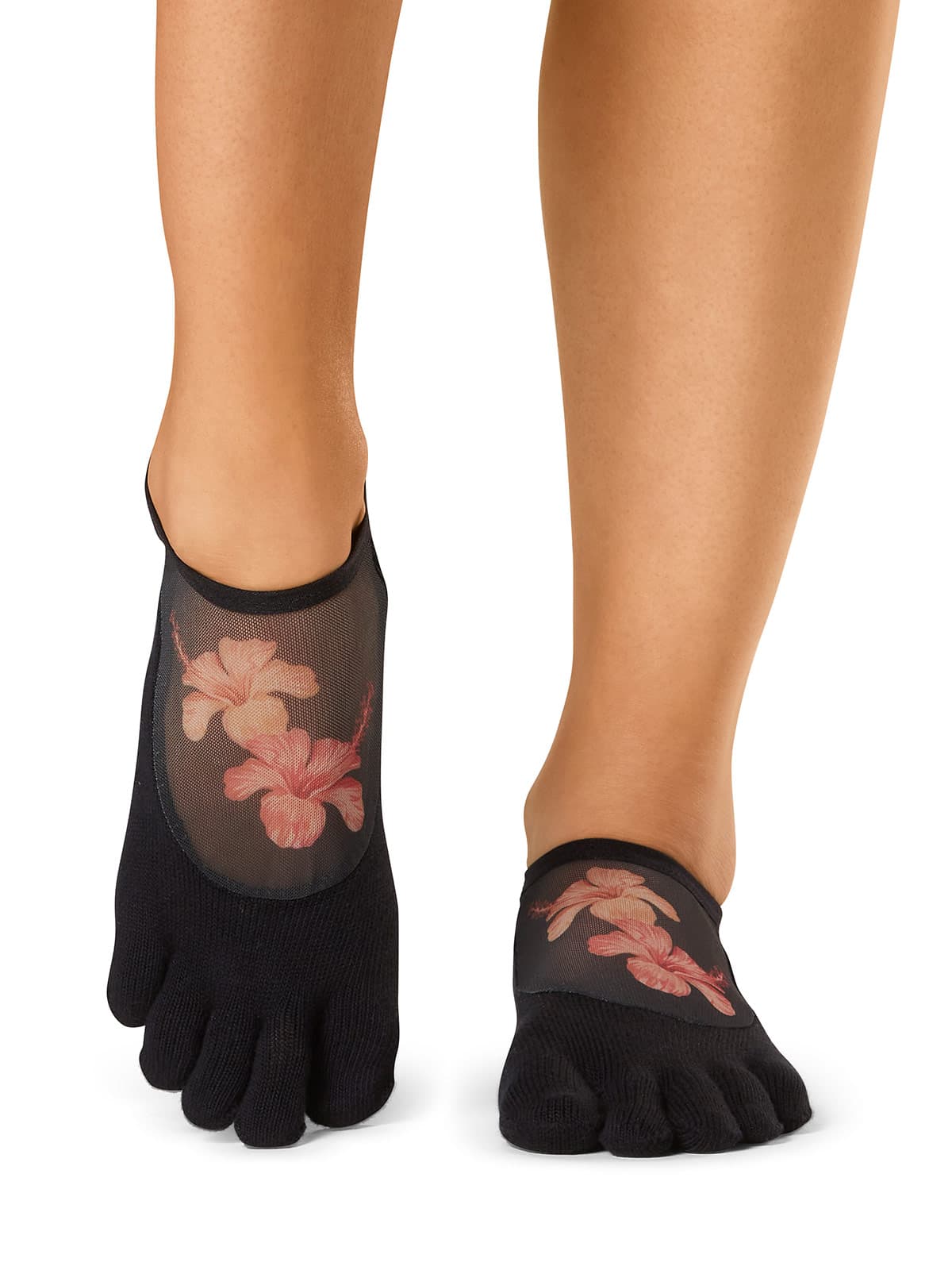 TOESOX Full Toe Luna Grip Socks Hibiscus Dreams Çorap