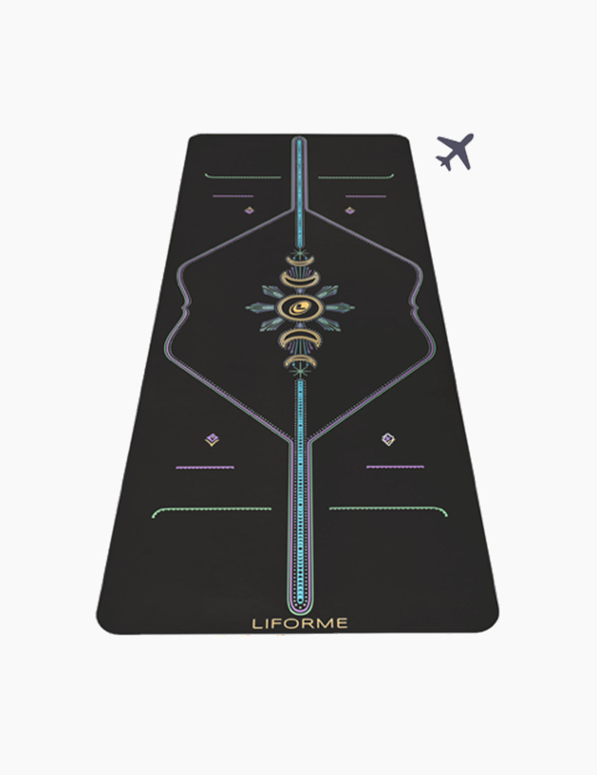 Liforme Liforme Cosmic Moon Black 2mm Travel Mat