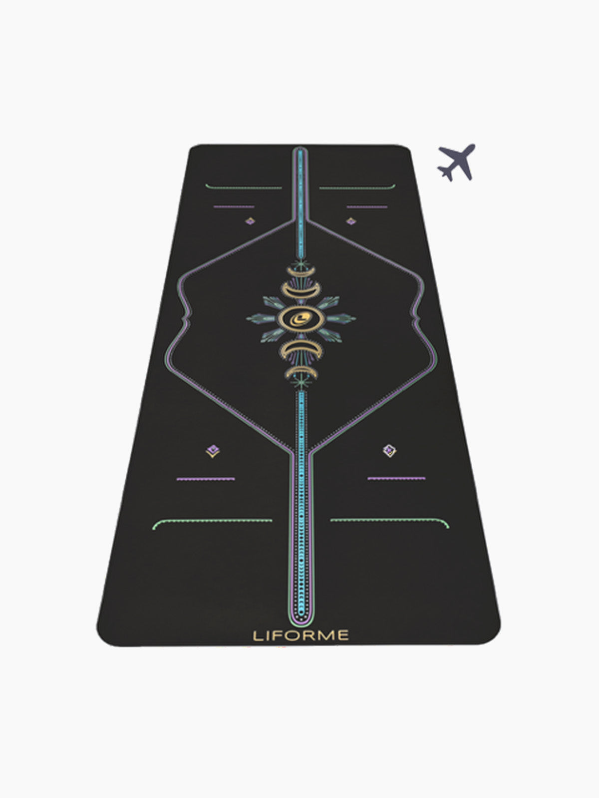 Liforme Liforme Cosmic Moon Black 2mm Travel Mat