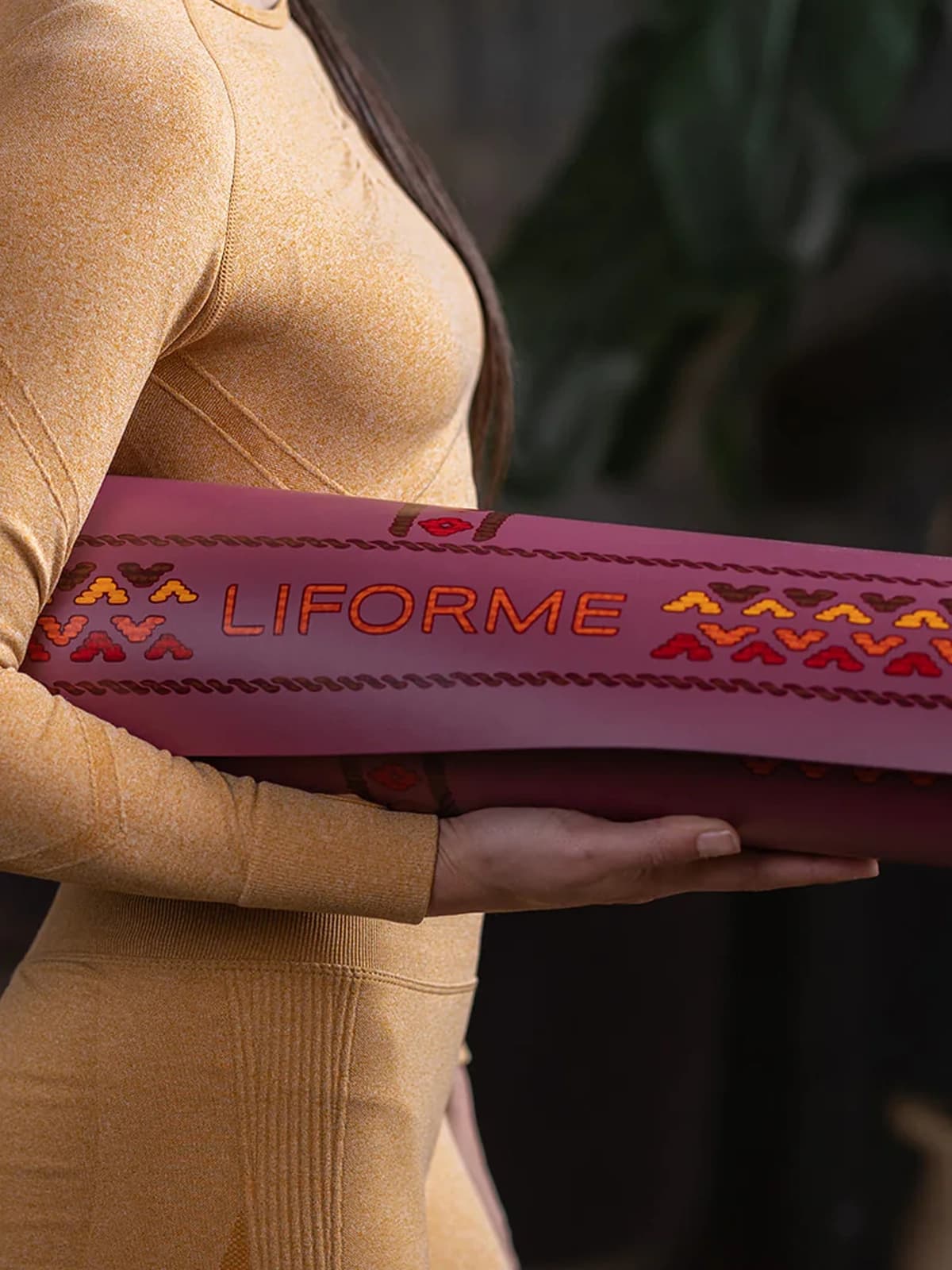 Liforme Liforme Majestic Carpet Maroon 4.2mm Yoga Matı