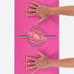 Liforme Liforme Yoga Pad Grateful Pink Rainbow Yoga Pedi