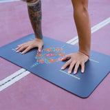 Liforme Liforme Yoga Pad Mindful Garden Grey Yoga Pedi