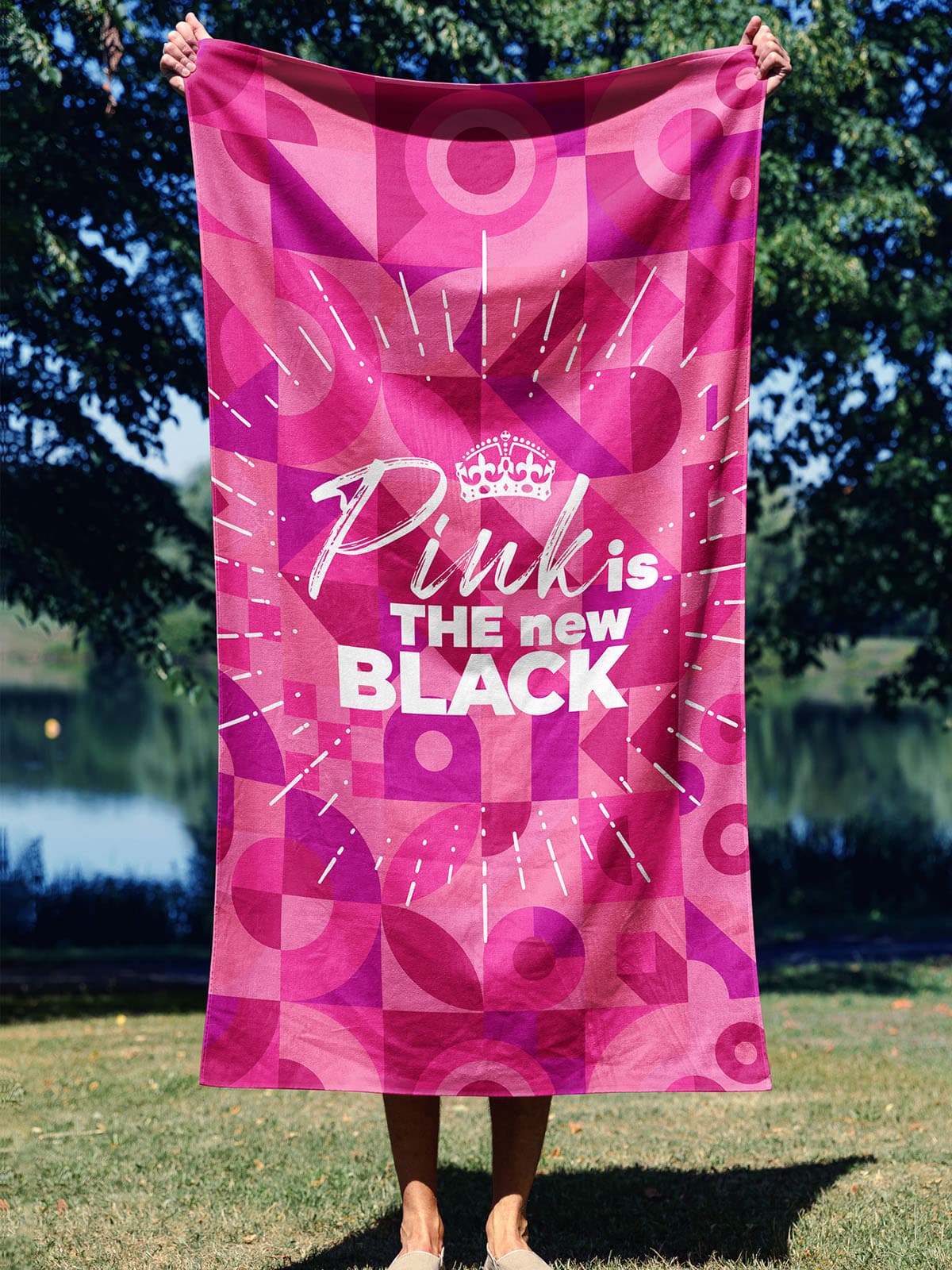 Essential Towel Microfiber Essential Towel Pink Is The New Black Havlu