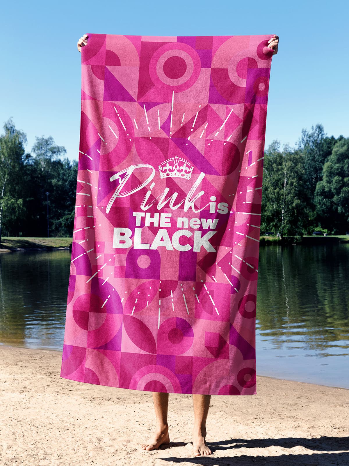 Essential Towel Microfiber Essential Towel Pink Is The New Black Havlu