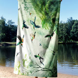 Essential Towel Microfiber Essential Towel Watercolour Jungle Havlu