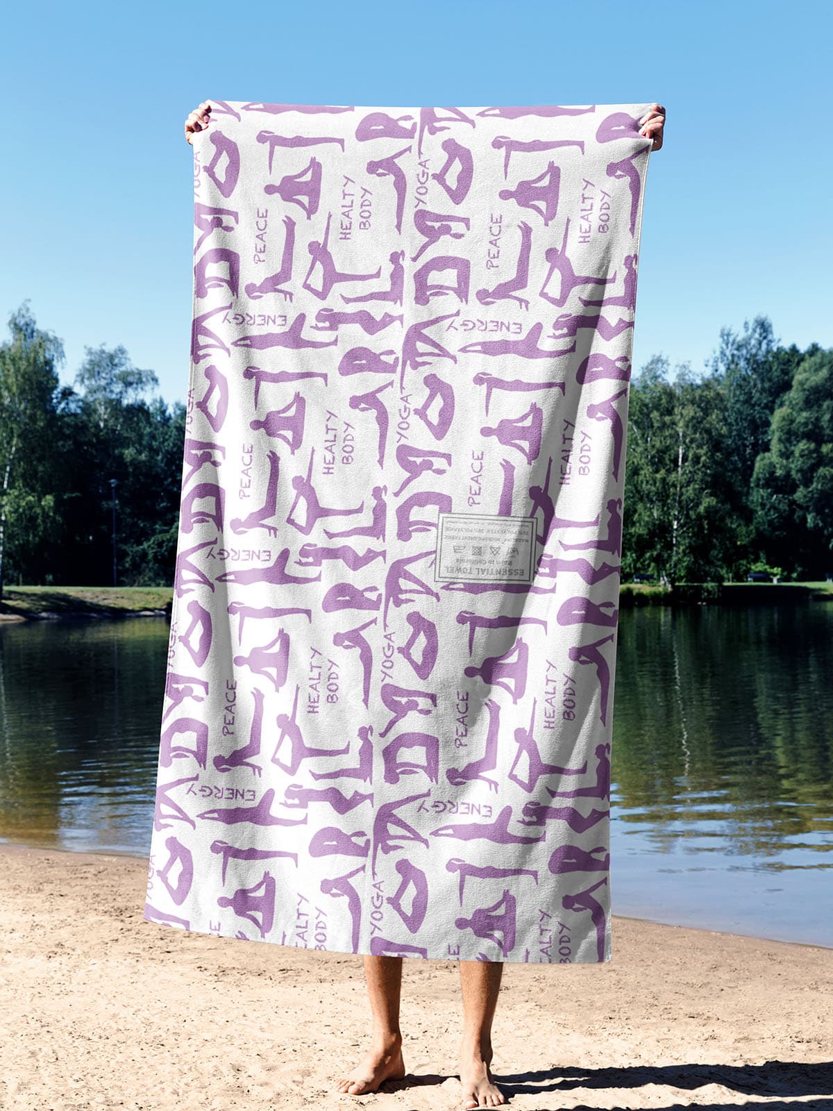 Essential Towel Microfiber Essential Towel Yoga Sunrise Havlu