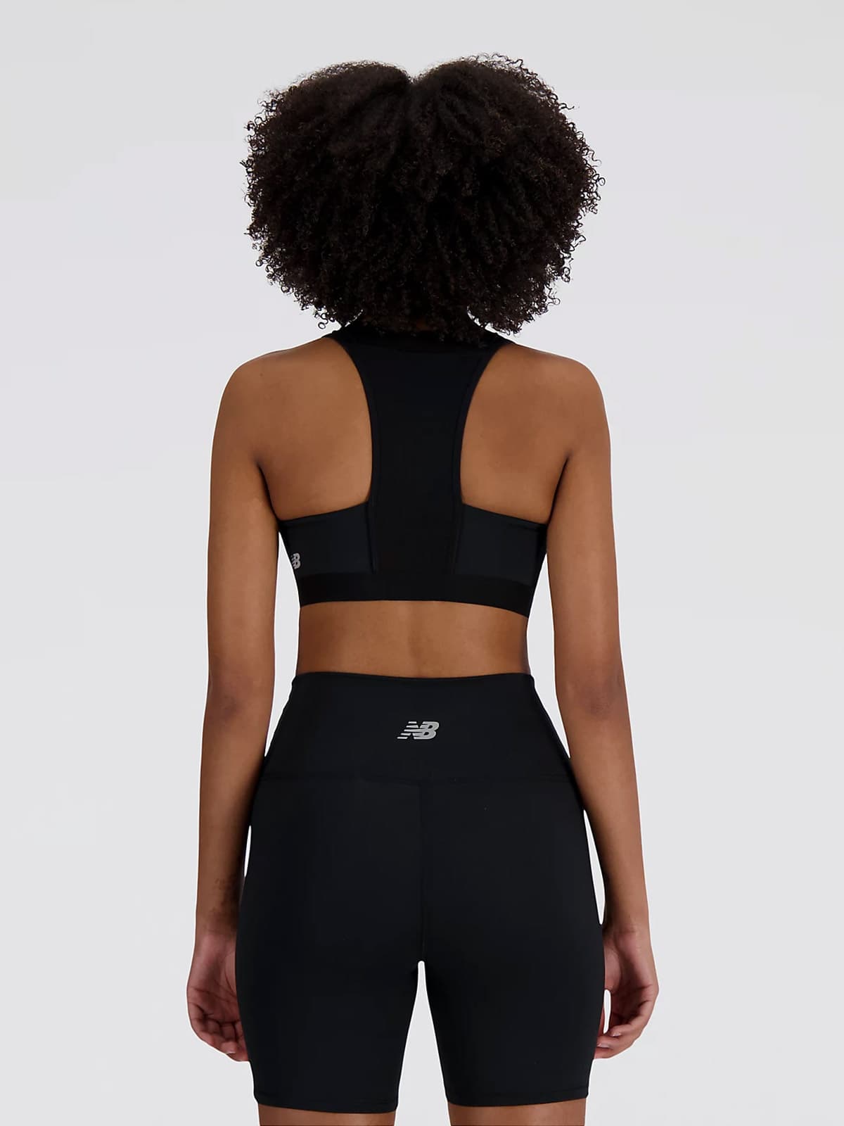 New Balance NB Sleek Medium Support Pocket Zip Front Bra Spor Sütyeni