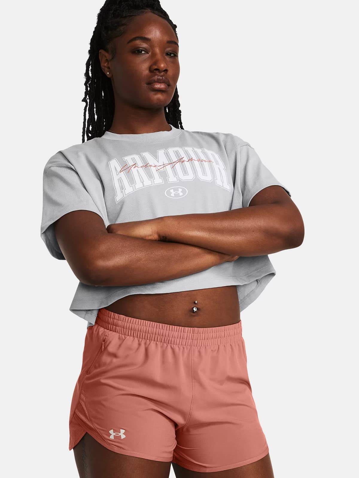 Under Armour UA Heavyweight Scripted Wordmark Crop Short Sleeve Tişört