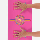 Liforme Yoga Pad Grateful Pink Rainbow Yoga Pedi 3