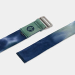 Manduka AligN Yoga Strap Blue Toad Tie Dye Yoga Kemeri