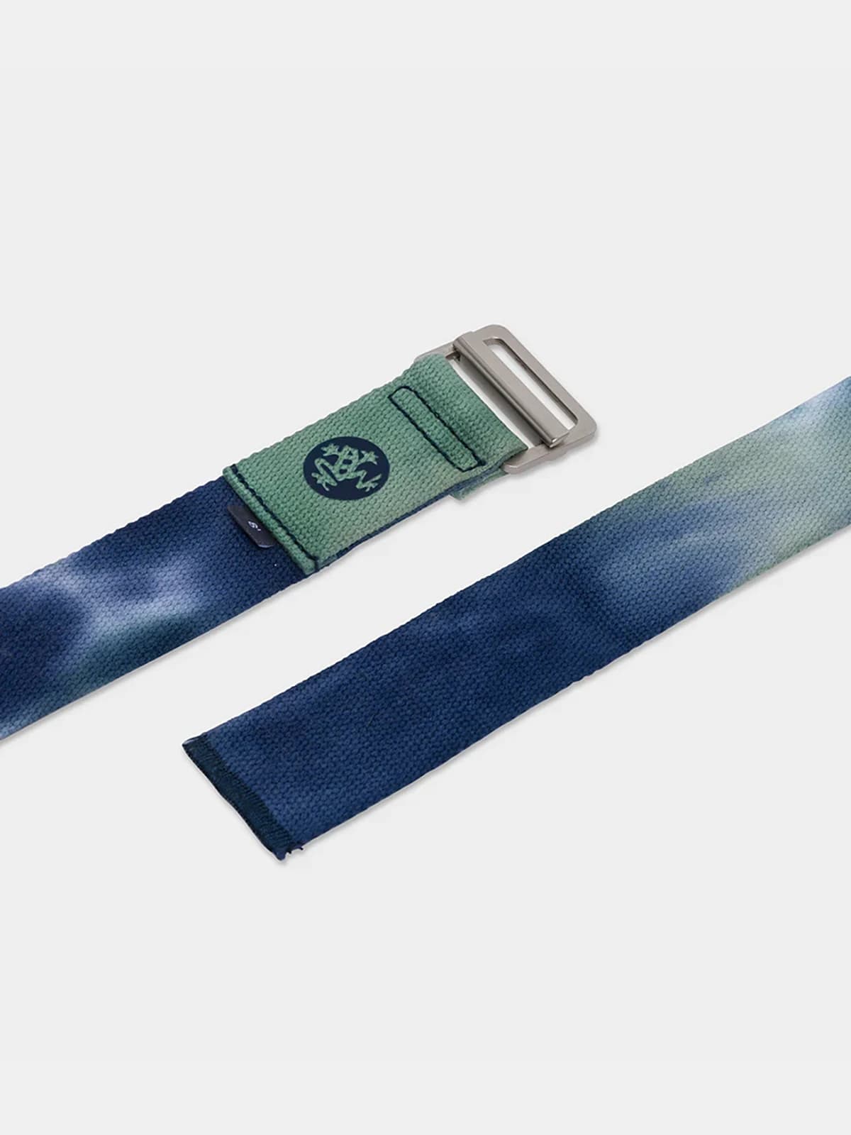 Manduka AligN Yoga Strap Blue Toad Tie Dye Yoga Kemeri