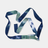 Manduka AligN Yoga Strap Blue Toad Tie Dye Yoga Kemeri