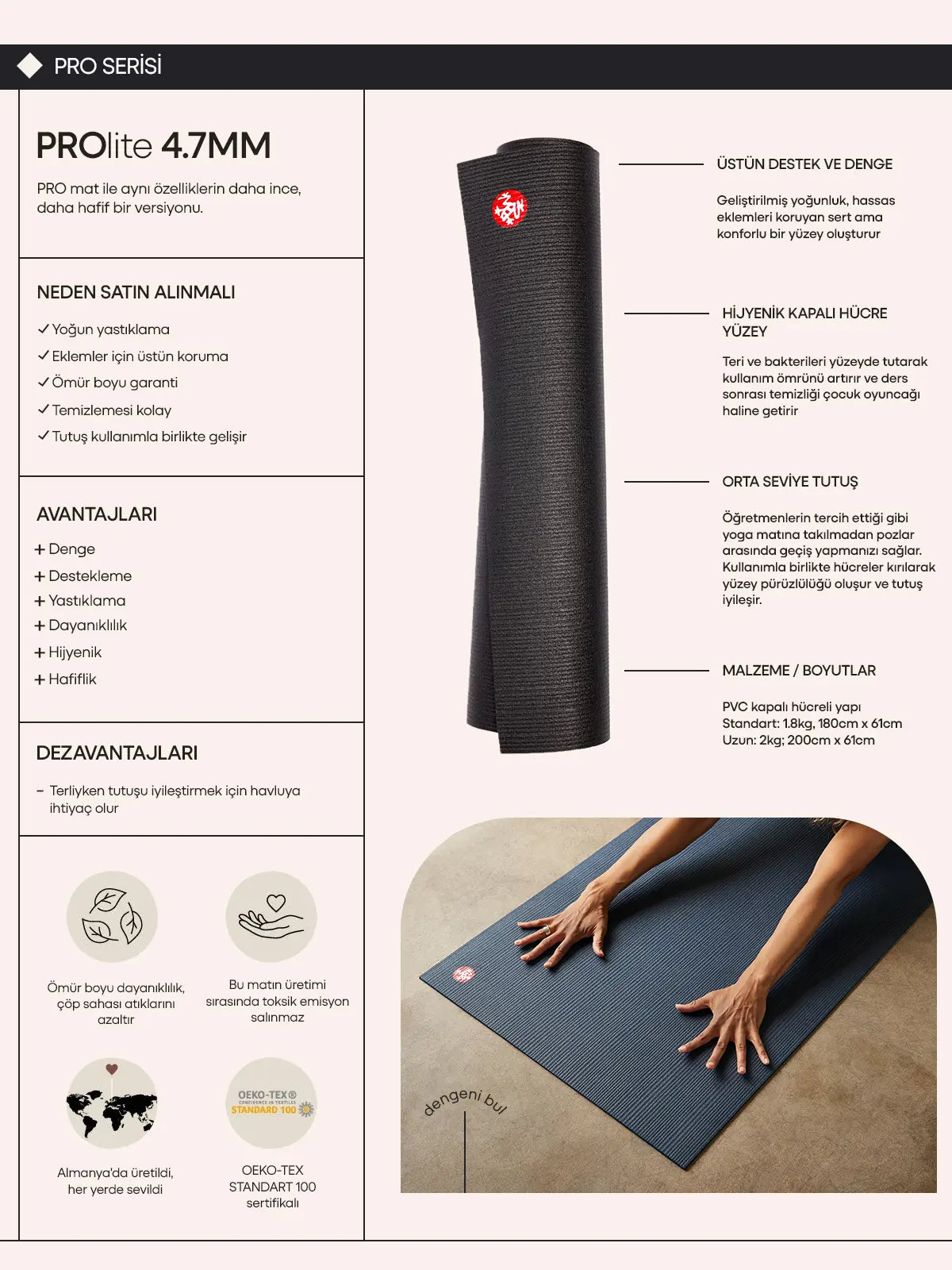 Manduka PROlite® Root 4.7mm Yoga Matı