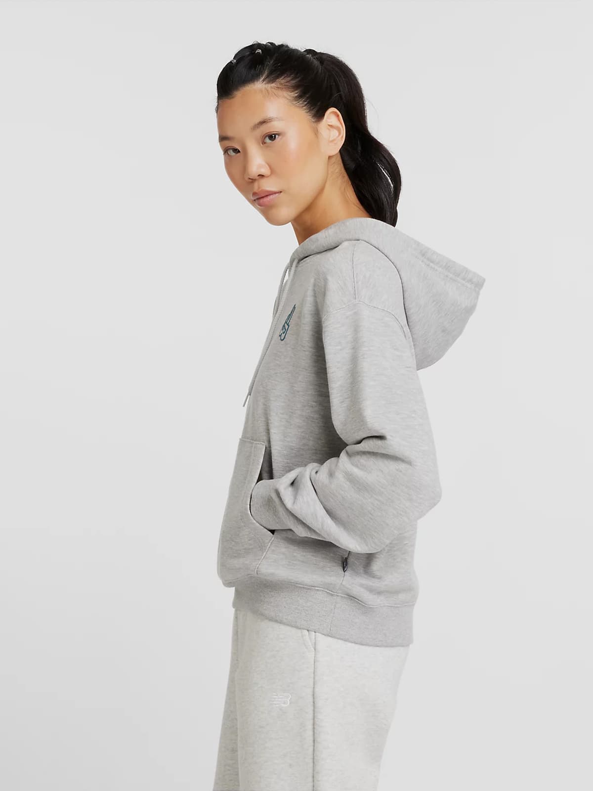 New Balance NB French Terry Oversized Peace Hoodie Sweatshirt