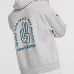 New Balance NB French Terry Oversized Peace Hoodie Sweatshirt