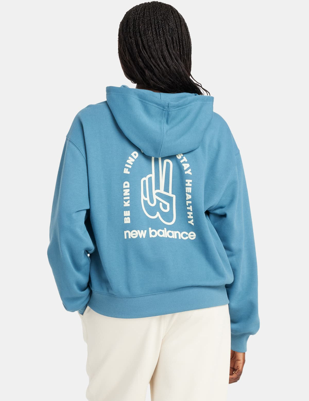 New Balance NB French Terry Oversized Peace Hoodie Sweatshirt