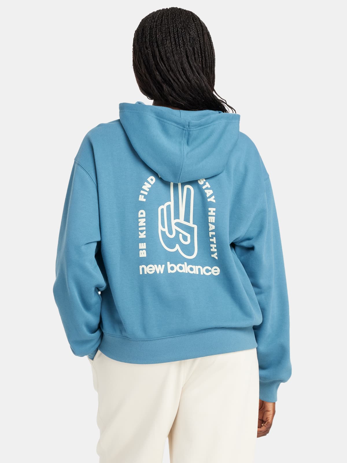 New Balance NB French Terry Oversized Peace Hoodie Sweatshirt