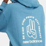 New Balance NB French Terry Oversized Peace Hoodie Sweatshirt