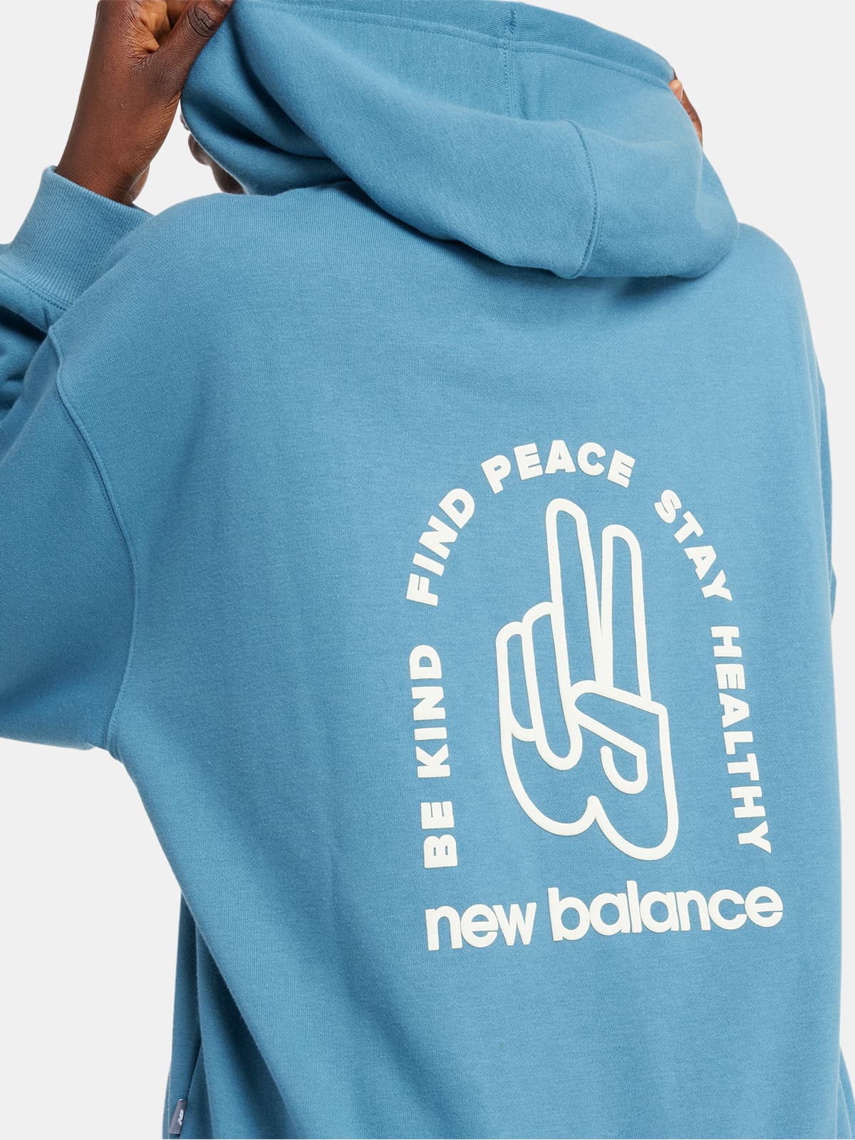 New Balance NB French Terry Oversized Peace Hoodie Sweatshirt