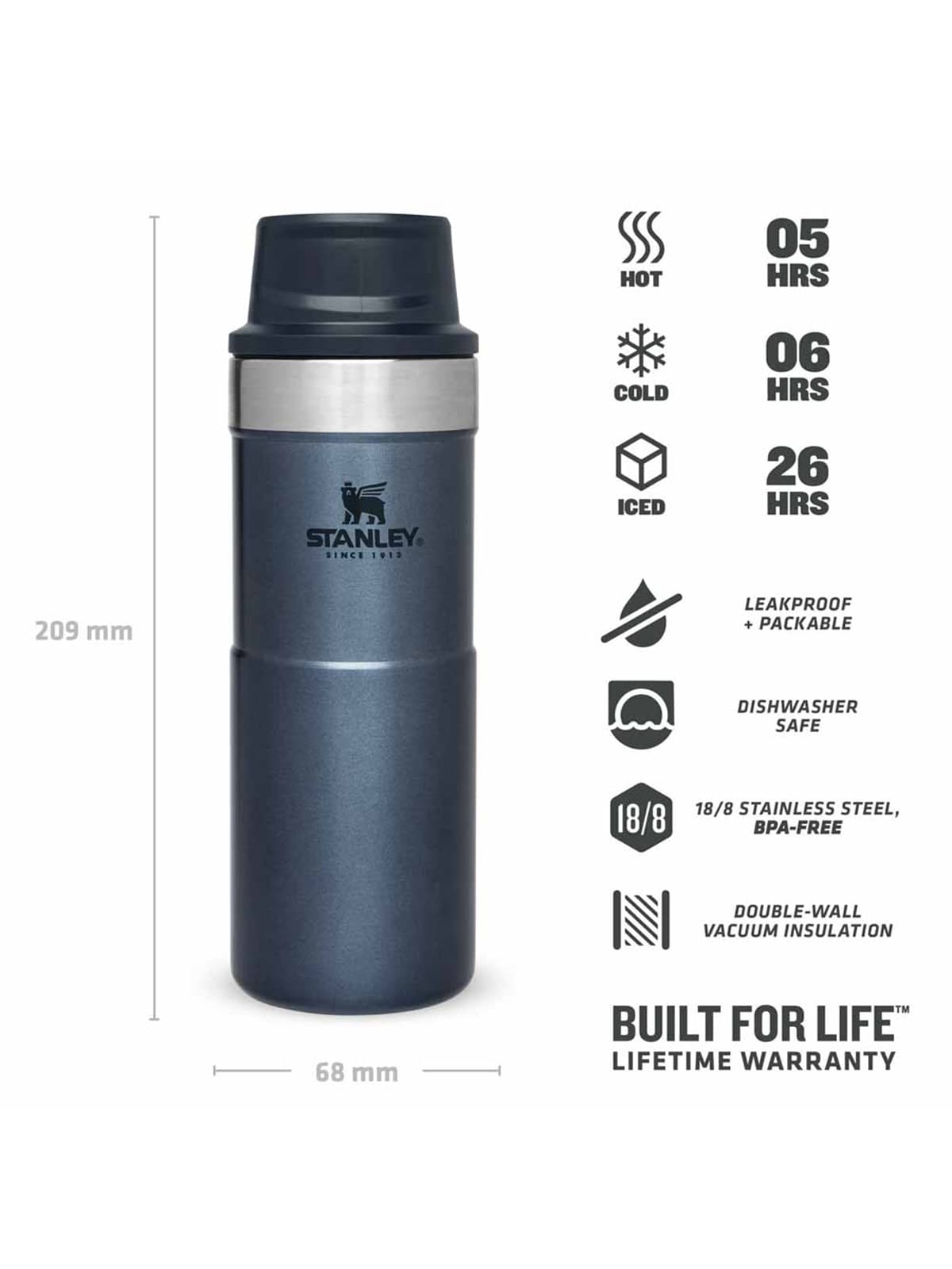 Stanley Stanley Classic Trigger-Action Travel Mug 0.35L Termos