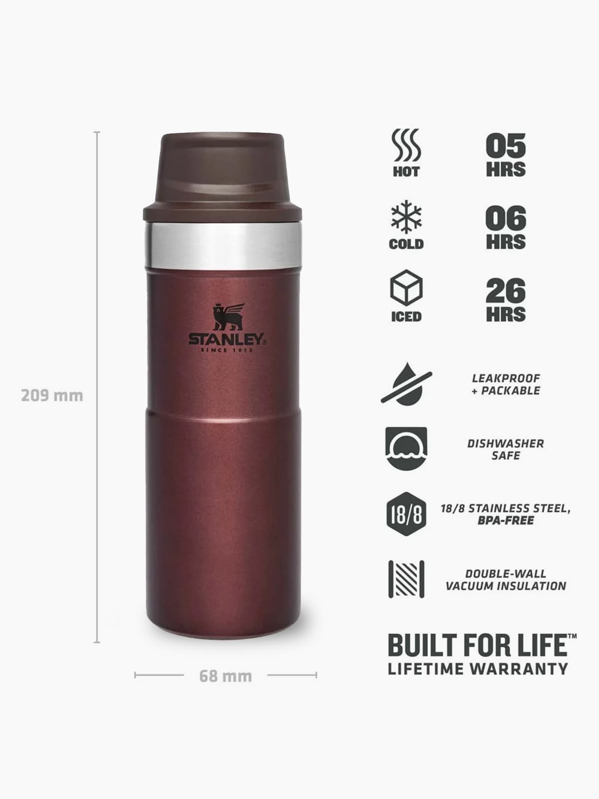 Stanley Stanley Classic Trigger-Action Travel Mug 0.35L Termos