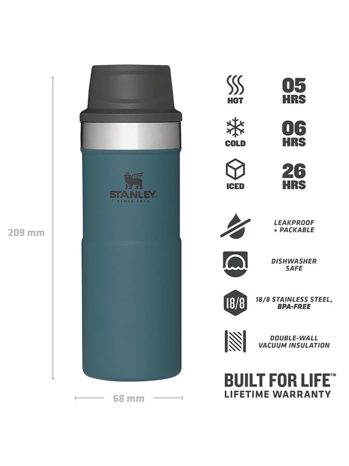 Stanley Stanley Classic Trigger-Action Travel Mug 0.35L Termos