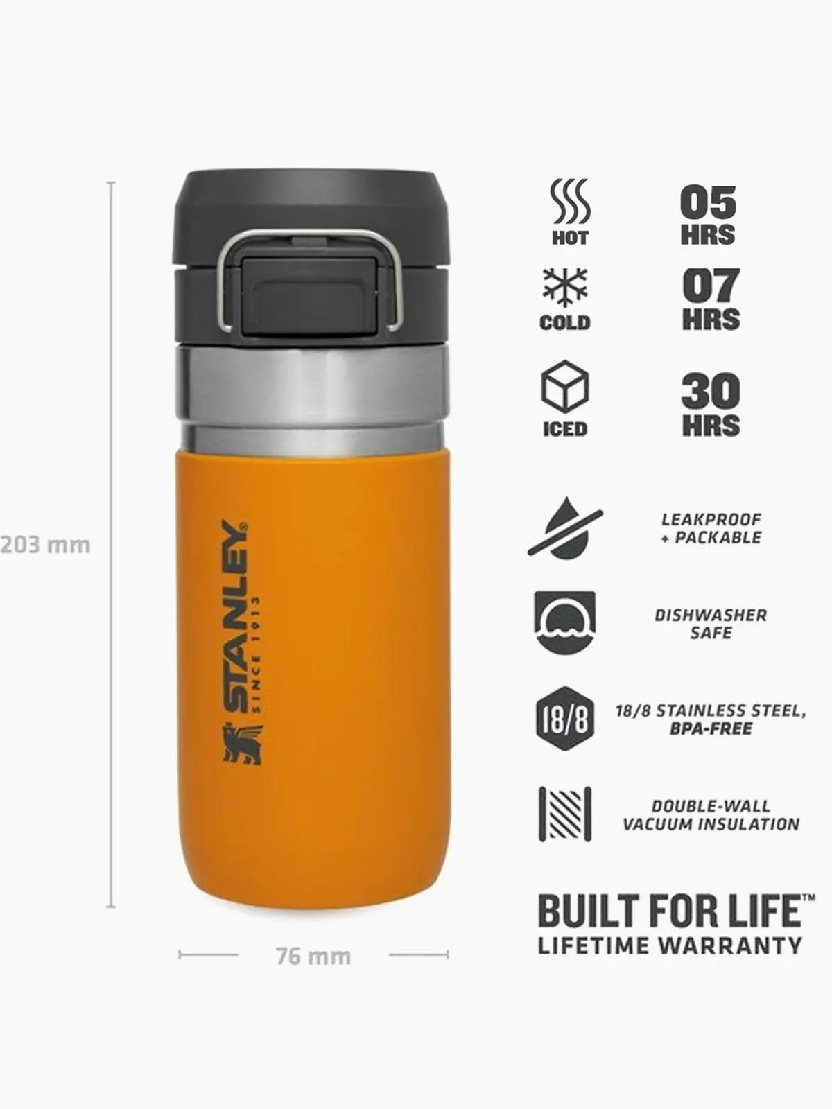 Stanley Stanley The Quick-Flip Go Water Bottle 0.47L Termos