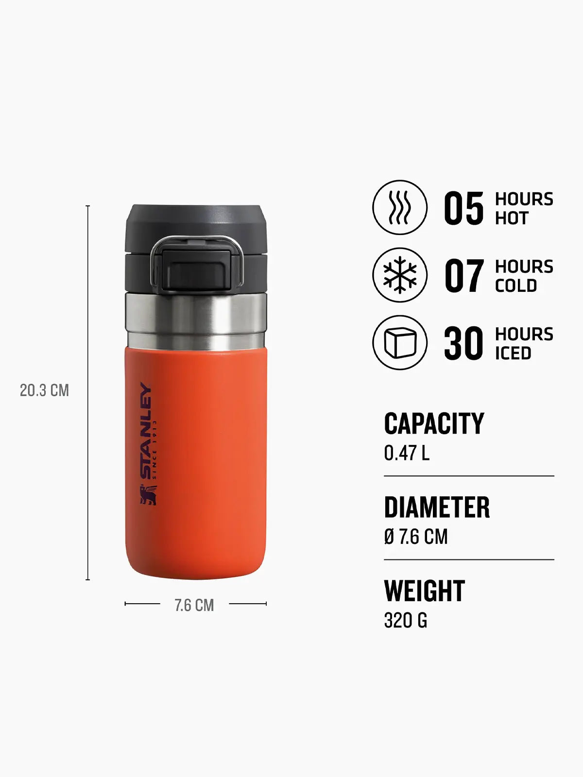 Stanley Stanley The Quick-Flip Go Water Bottle 0.47L Termos