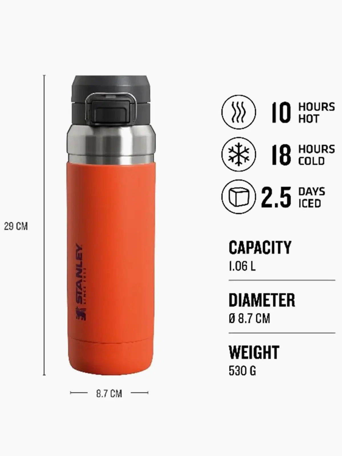 Stanley Stanley The Quick-Flip Go Water Bottle 1.06L Termos