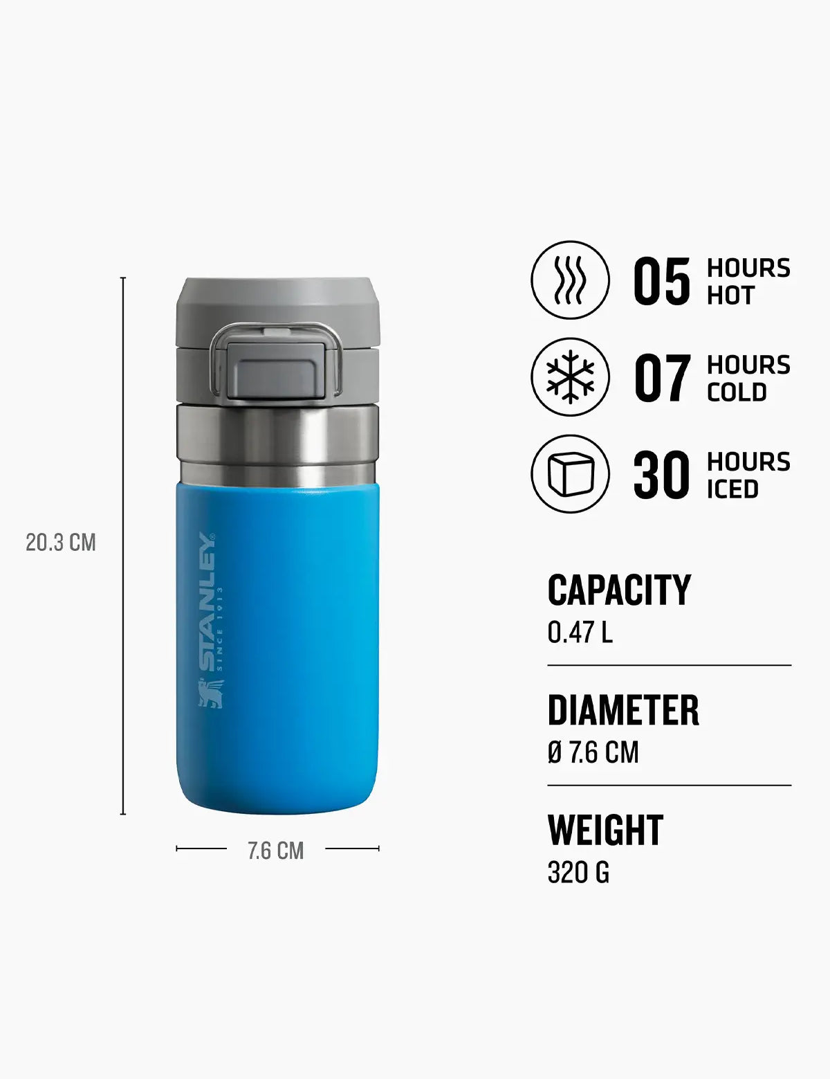 Stanley Stanley The Quick-Flip Go Water Bottle 0.47L Termos