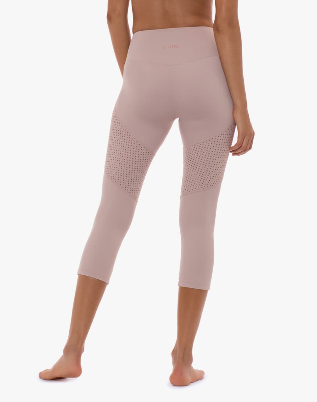 Above the Clouds Dusty Pink Kapri Spor Tayt - Stilefit