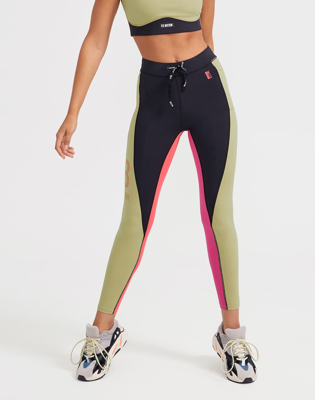 Double Team Legging in Olive Spor Tayt - Stilefit