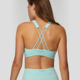 Everest Crop Turquoise Sporcu Sütyeni - Stilefit