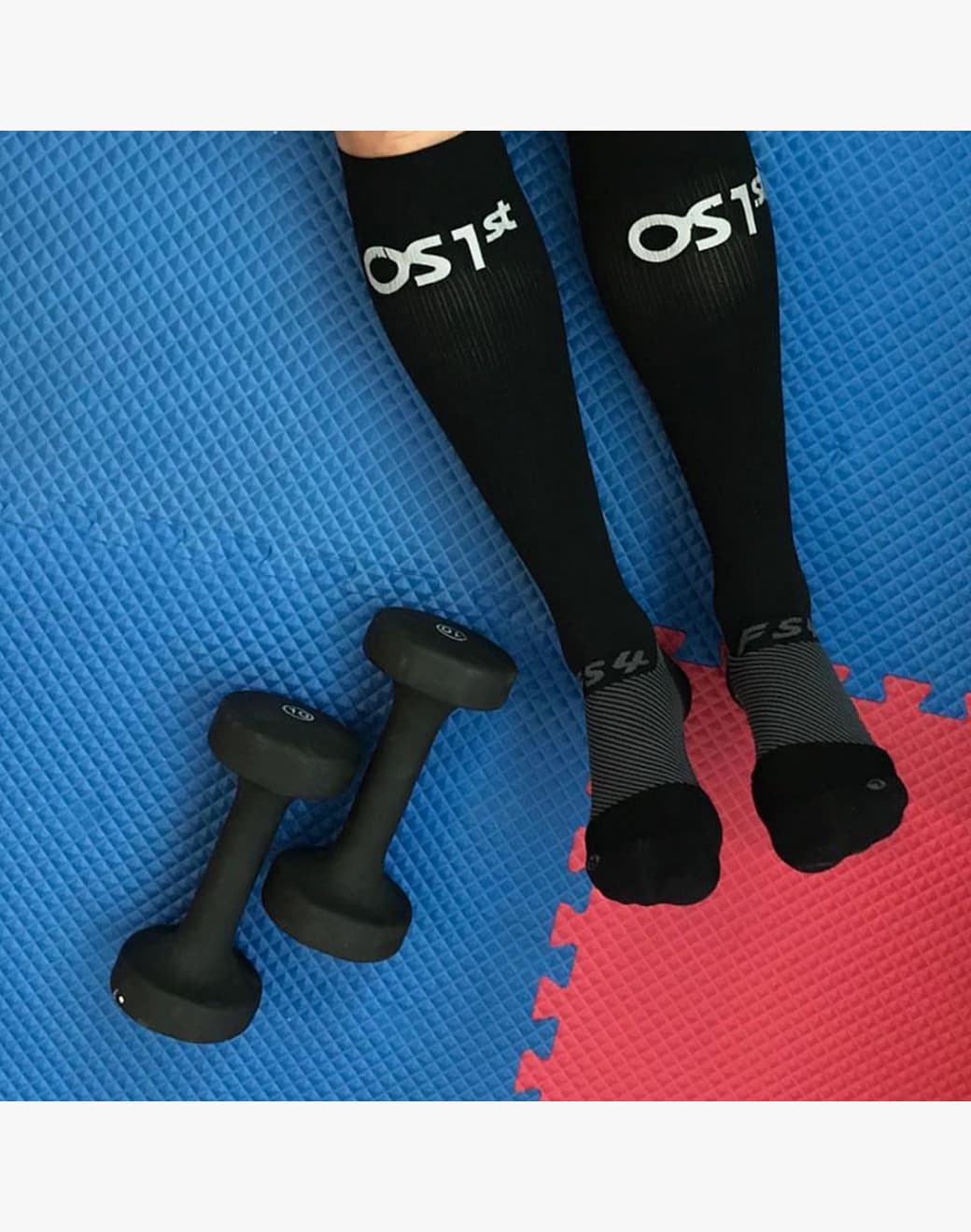 FS4+ Compression Destek Çorap - Siyah - Stilefit