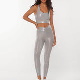 Gloss Ankle Biter Legging Parlak Tayt - Stilefit