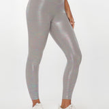 Gloss Ankle Biter Legging Parlak Tayt - Stilefit