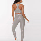 Gloss Ankle Biter Legging Parlak Tayt - Stilefit