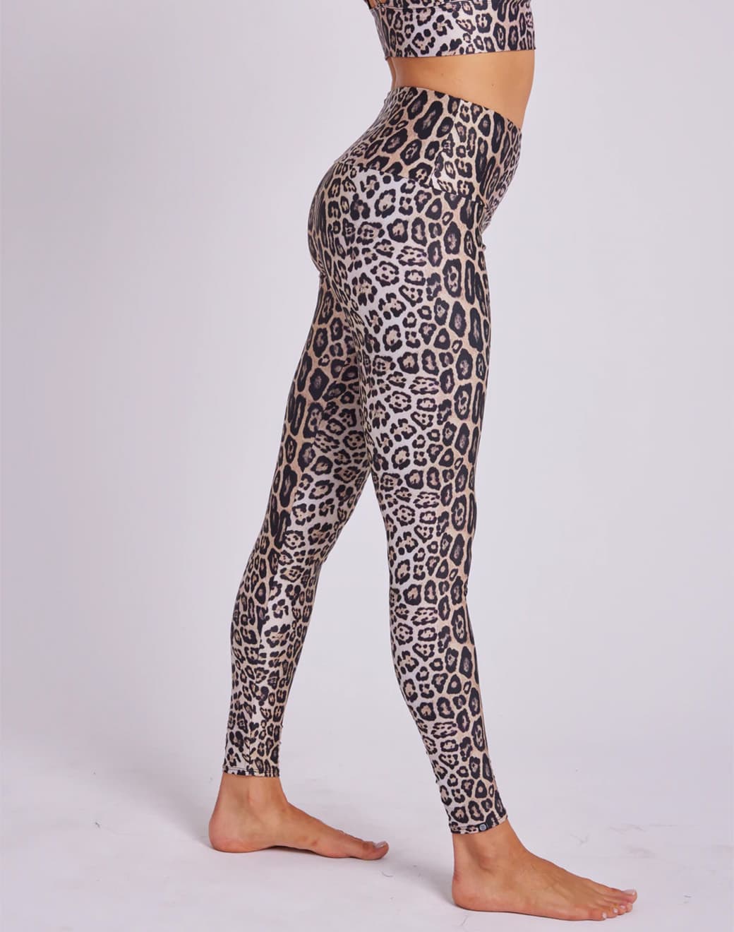 High Rise Legging Leopard Spor Tayt - Stilefit