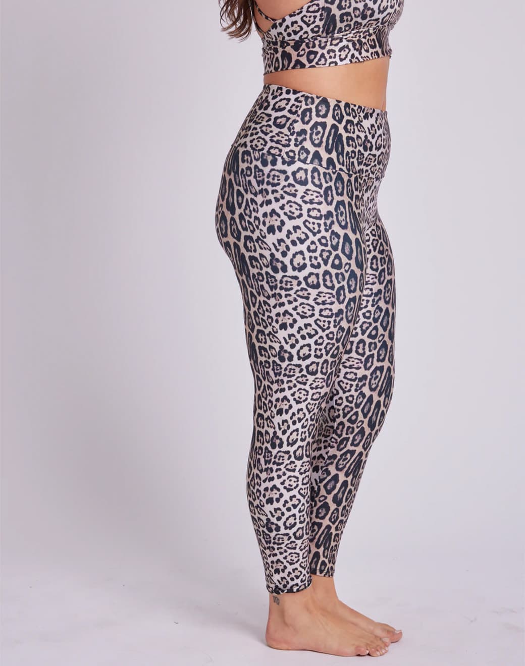 High Rise Legging Leopard Spor Tayt - Stilefit