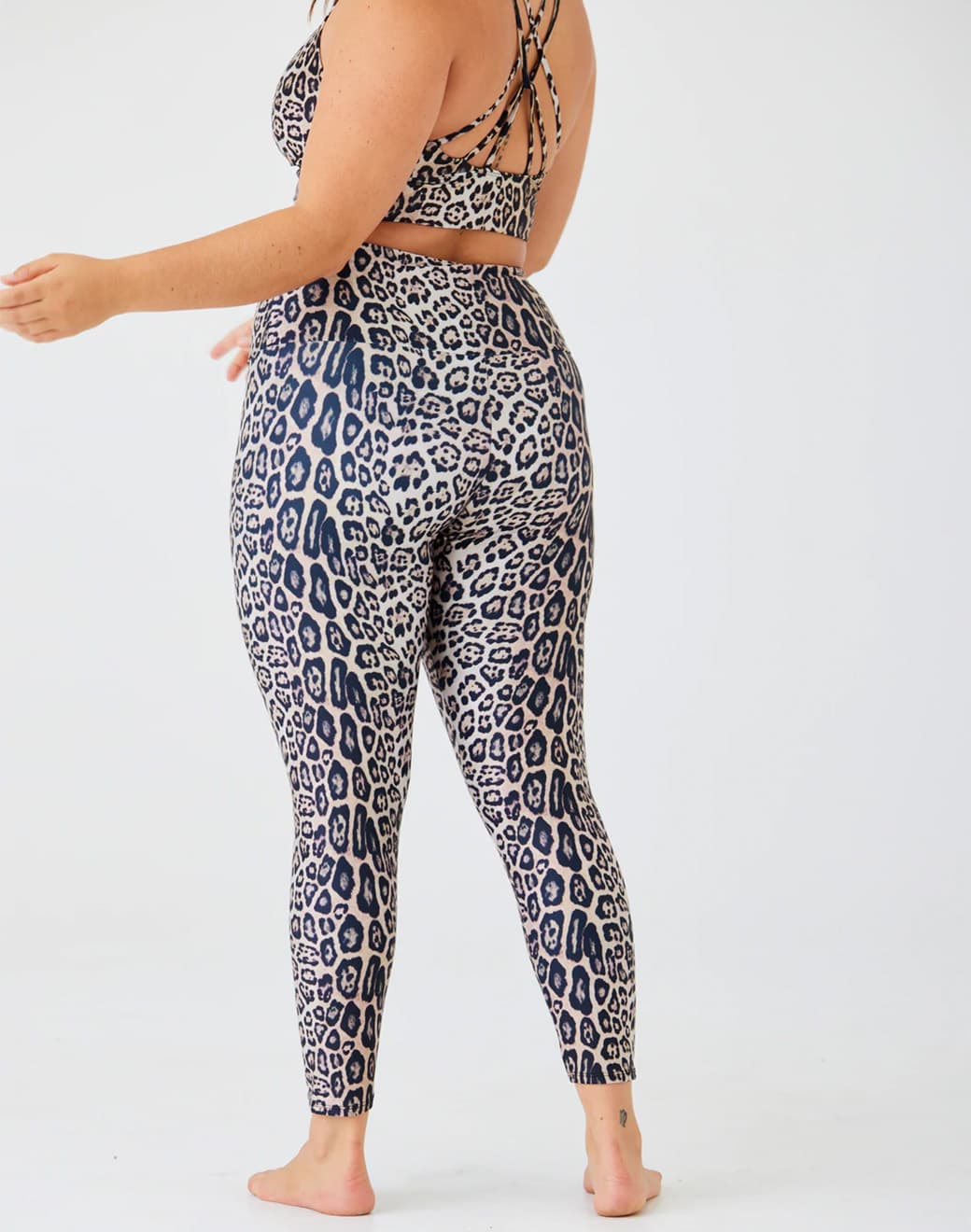 High Rise Legging Leopard Spor Tayt - Stilefit