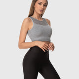 Knit Spor Büstiyer - Gri - Stilefit