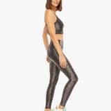 Lustrous High Rise Leopard Lead Spor Tayt - Stilefit