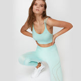 Mystify Seamless 3/4 Legging Mint Dikişsiz Tayt - Stilefit