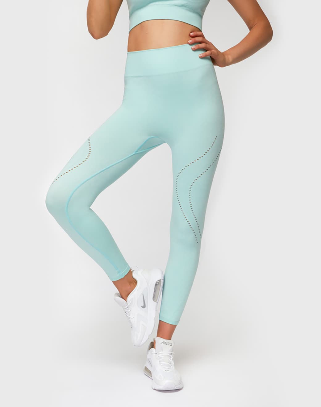 Mystify Seamless 3/4 Legging Mint Dikişsiz Tayt - Stilefit