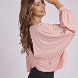 Om Top Peach Quartz Sweatshirt - Stilefit