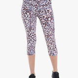 Pico Rose Leopard Kapri Spor Tayt - Stilefit