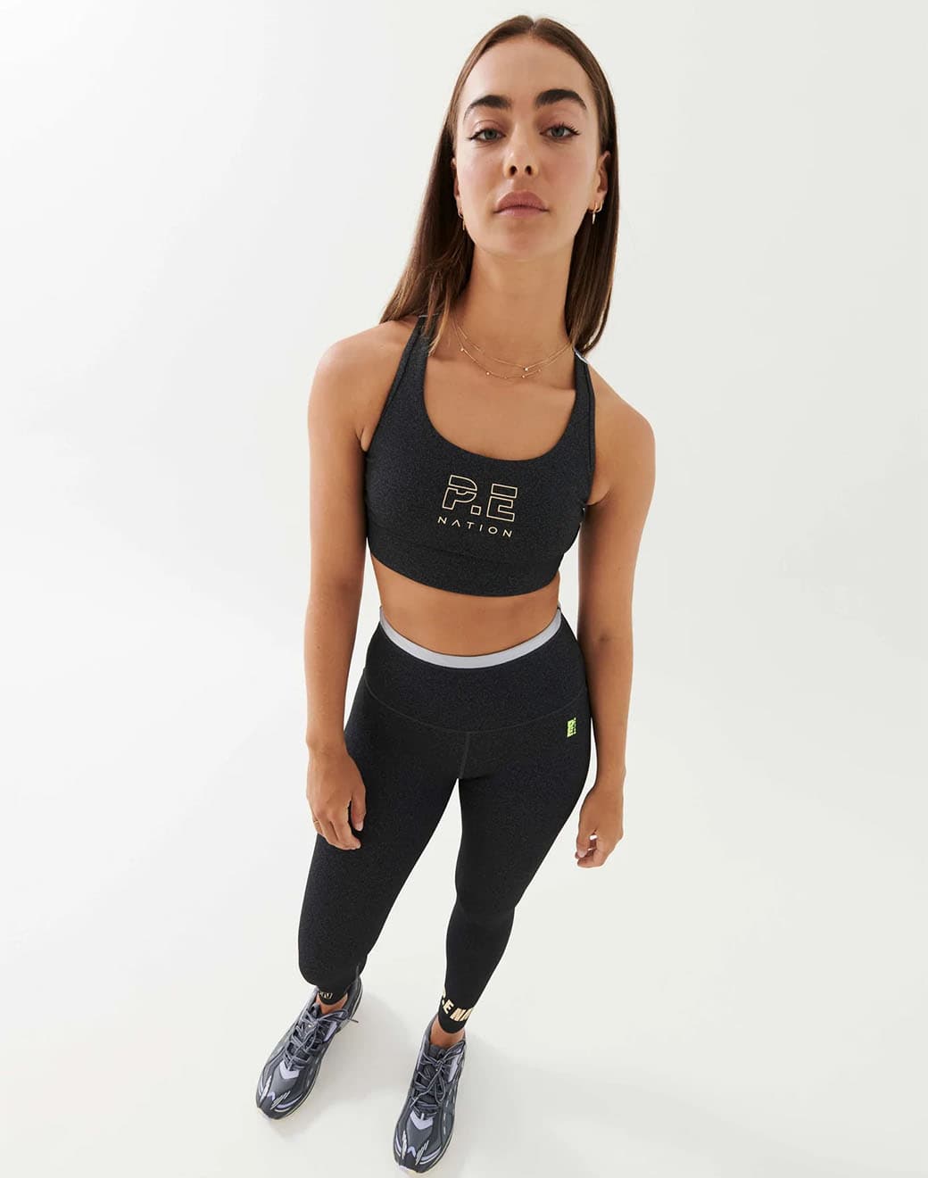 Reaction Sports Bra in Charcoal Marl Spor Sütyeni - Stilefit